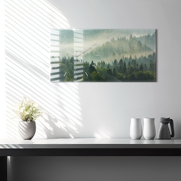 Horizontal wall clock Sunrise Beskids