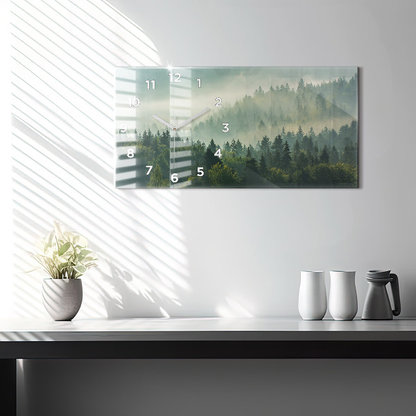Horizontal wall clock Sunrise Beskids