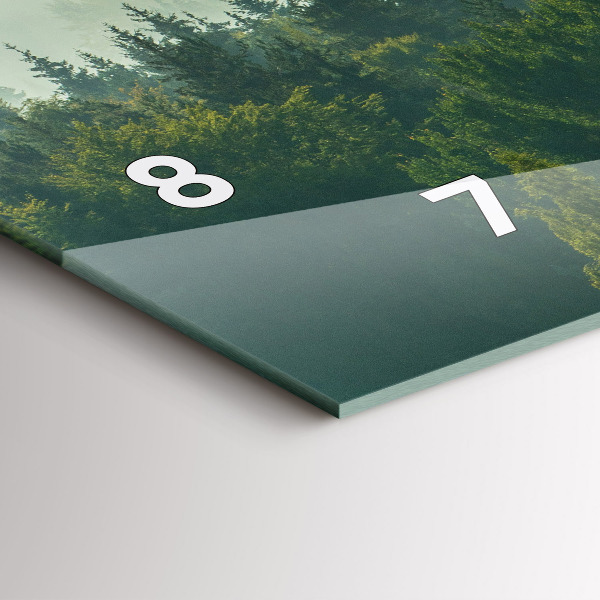 Horizontal wall clock Sunrise Beskids