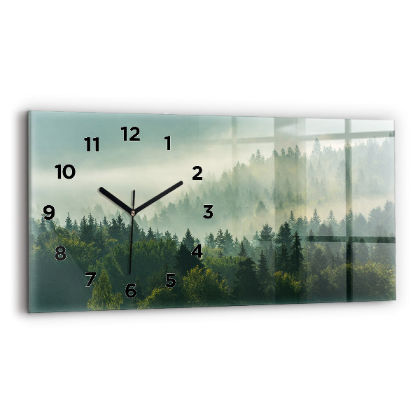 Horizontal wall clock Sunrise Beskids