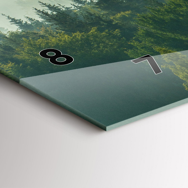 Horizontal wall clock Sunrise Beskids