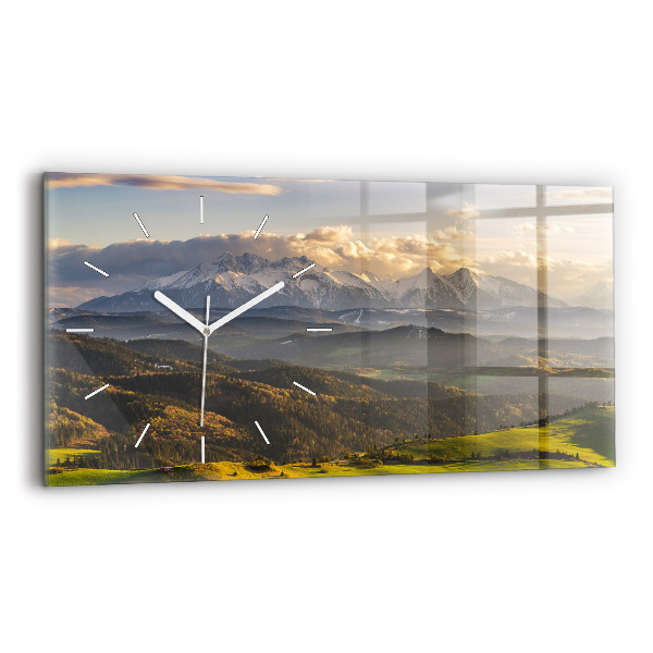 Horizontal wall clock Pieniny – Wysoki Wierch