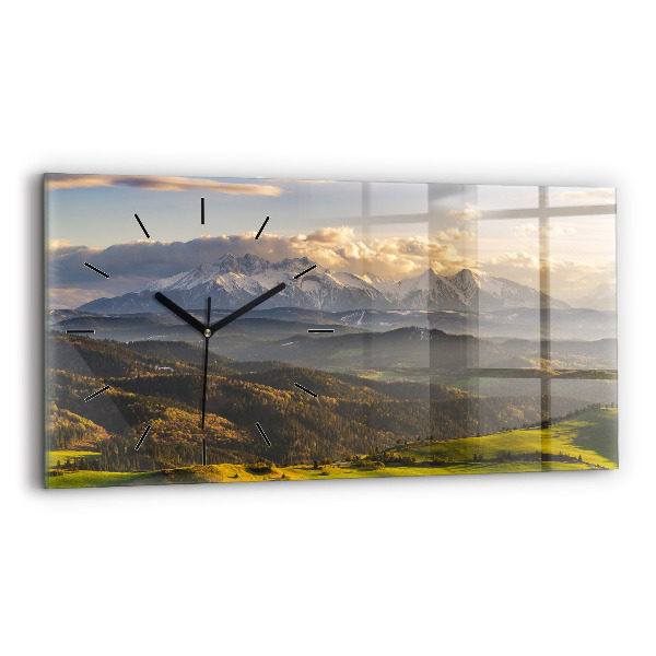Horizontal wall clock Pieniny – Wysoki Wierch