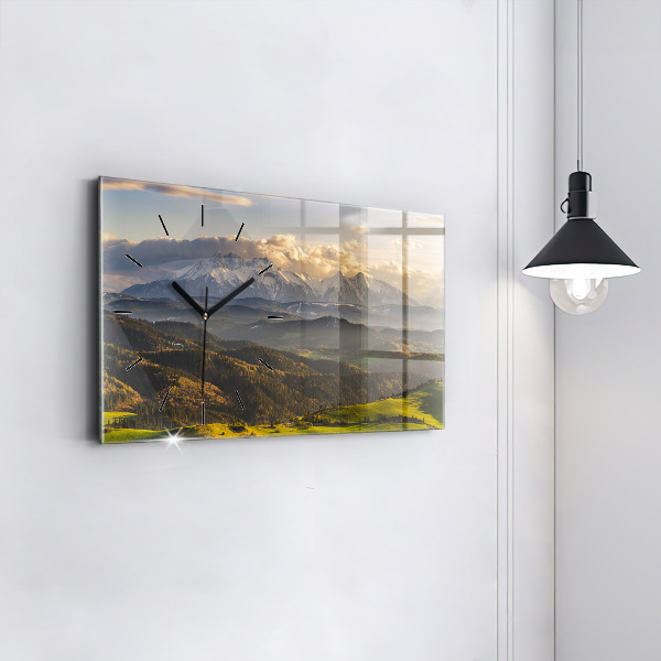 Horizontal wall clock Pieniny – Wysoki Wierch