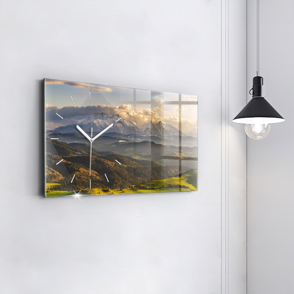 Horizontal wall clock Pieniny – Wysoki Wierch