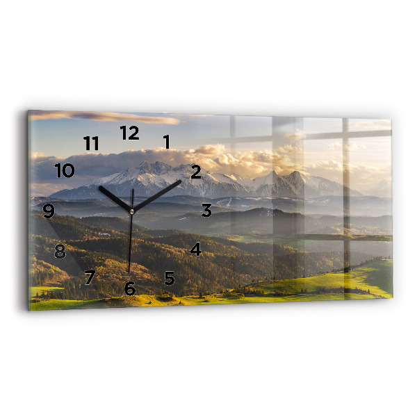 Horizontal wall clock Pieniny – Wysoki Wierch