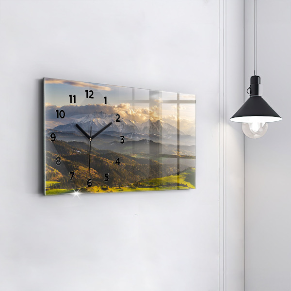 Horizontal wall clock Pieniny – Wysoki Wierch