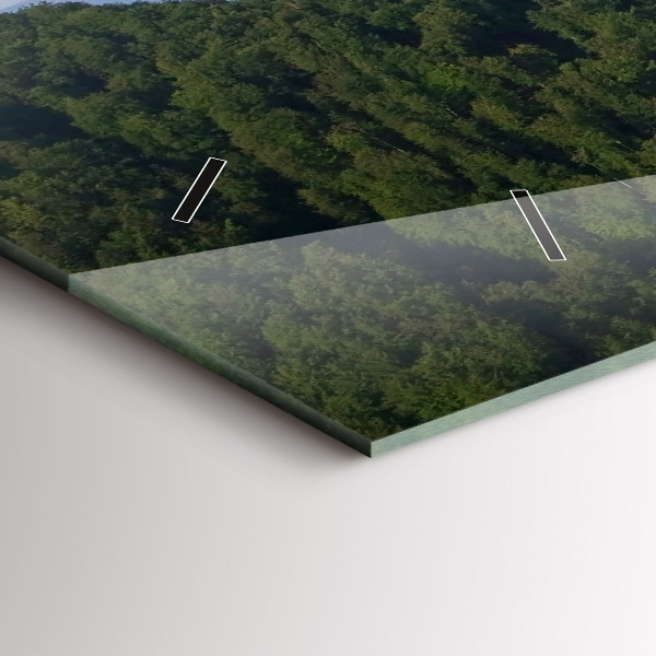 Horizontal wall clock Sokolica Peak in the Pieniny Mountains