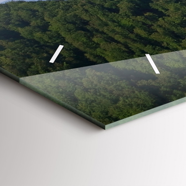 Horizontal wall clock Sokolica Peak in the Pieniny Mountains