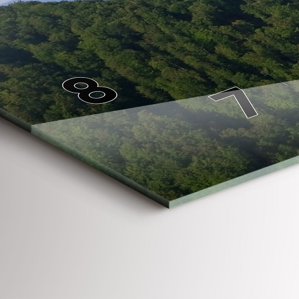 Horizontal wall clock Sokolica Peak in the Pieniny Mountains