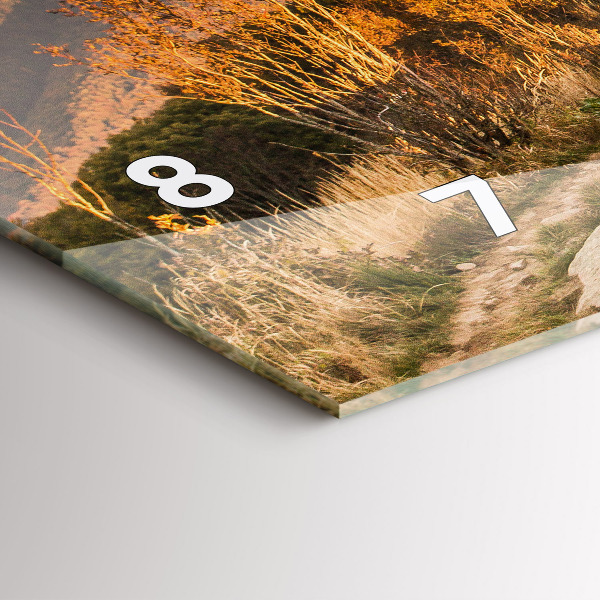 Horizontal wall clock Bieszczady Mountains