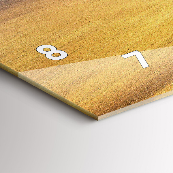 Horizontal wall clock Moravia Rural Landscape