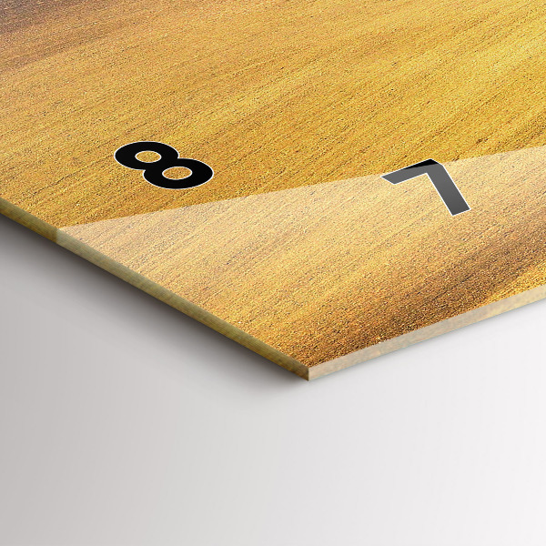 Horizontal wall clock Moravia Rural Landscape