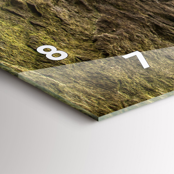 Horizontal wall clock Rock city in the Czech Republic