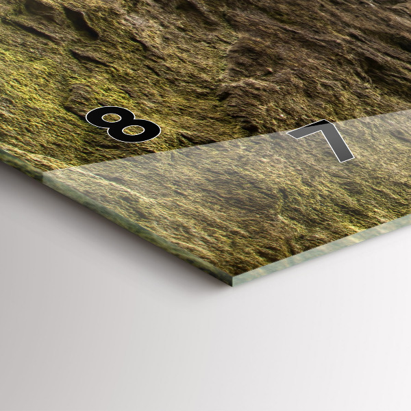 Horizontal wall clock Rock city in the Czech Republic