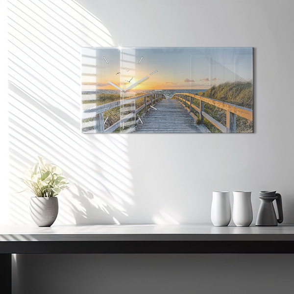 Horizontal wall clock Beach Holidays