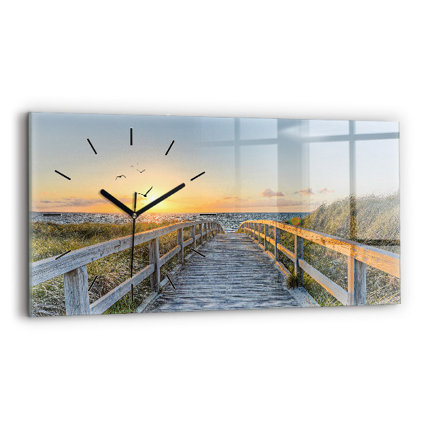 Horizontal wall clock Beach Holidays