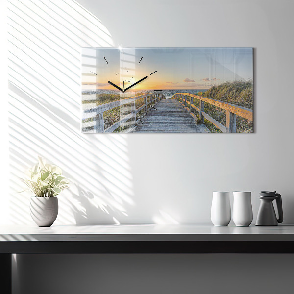 Horizontal wall clock Beach Holidays