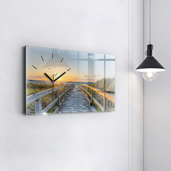 Horizontal wall clock Beach Holidays