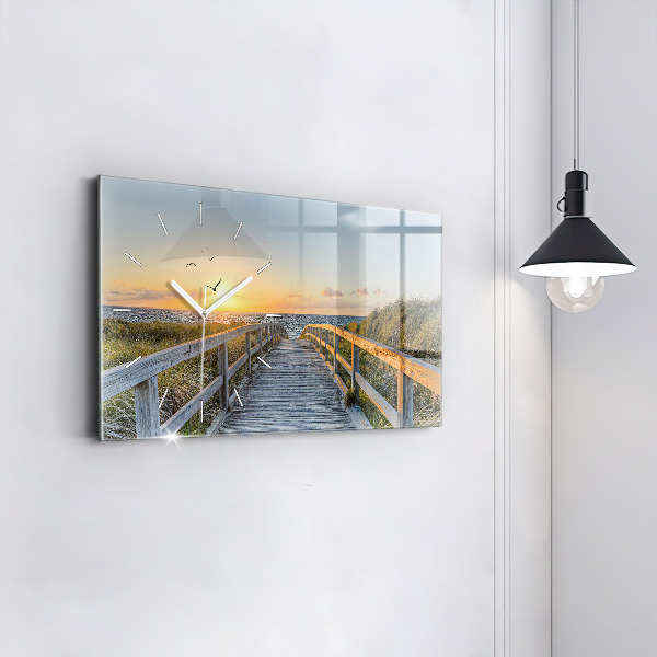 Horizontal wall clock Beach Holidays