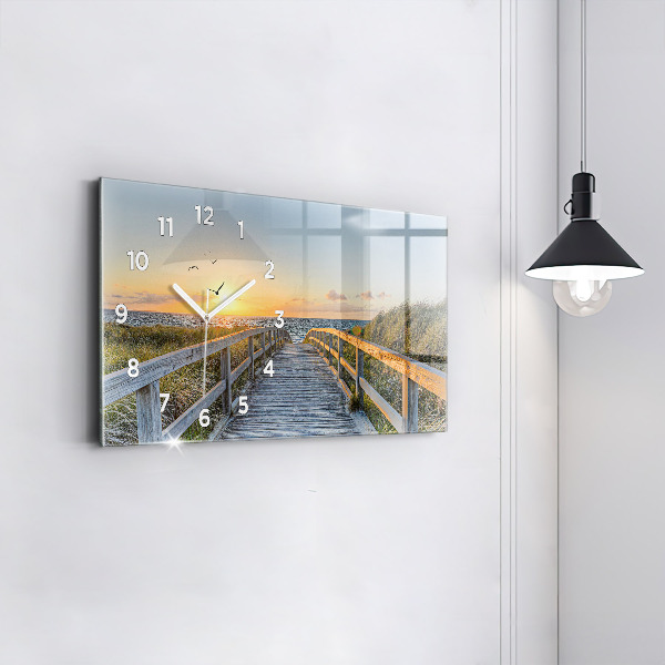 Horizontal wall clock Beach Holidays