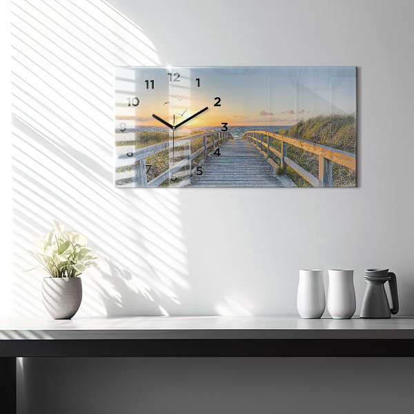 Horizontal wall clock Beach Holidays