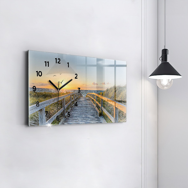 Horizontal wall clock Beach Holidays