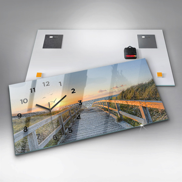 Horizontal wall clock Beach Holidays