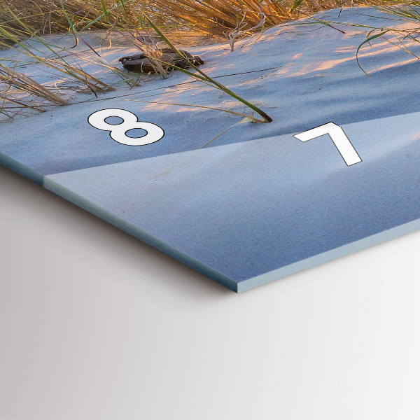 Horizontal wall clock Sunset over the sea