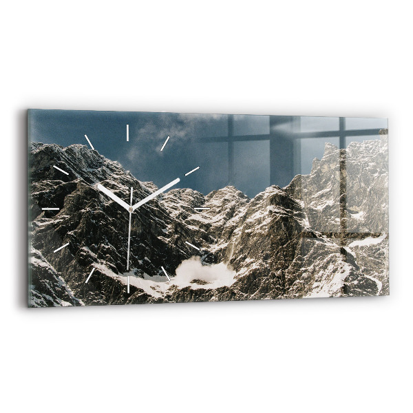 Horizontal wall clock Watzmann Mountains