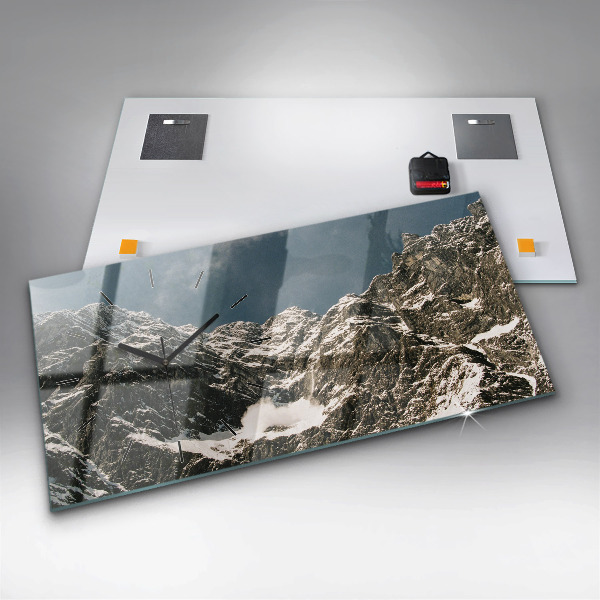 Horizontal wall clock Watzmann Mountains