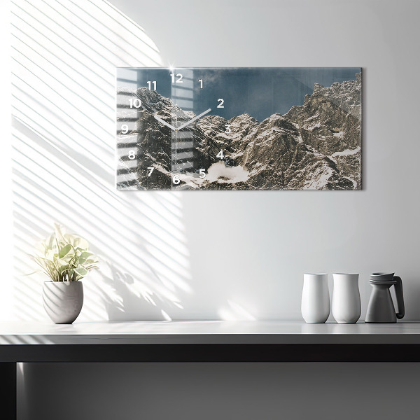 Horizontal wall clock Watzmann Mountains
