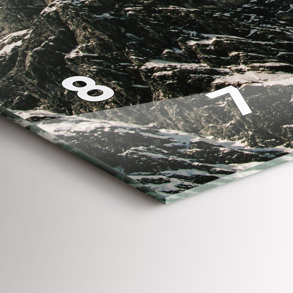 Horizontal wall clock Watzmann Mountains