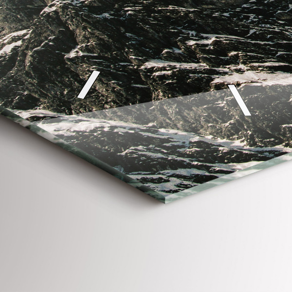 Horizontal wall clock Watzmann Mountains