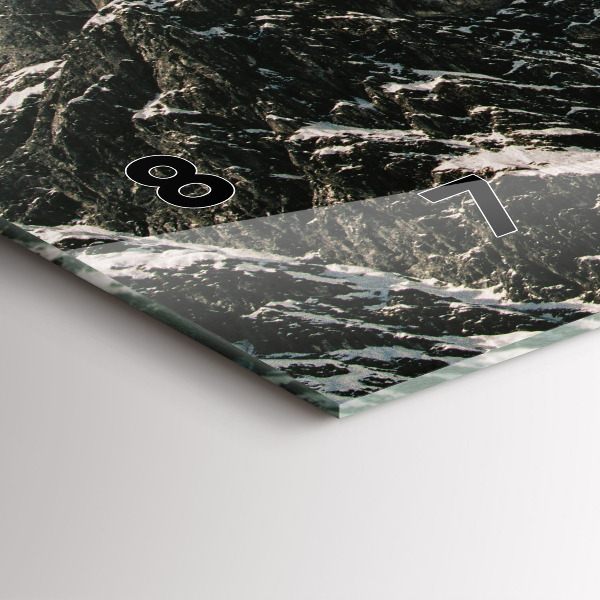 Horizontal wall clock Watzmann Mountains