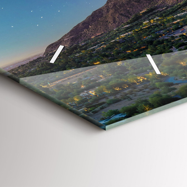 Horizontal wall clock Mountain Landscape