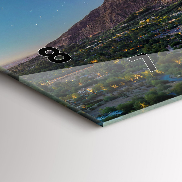 Horizontal wall clock Mountain Landscape