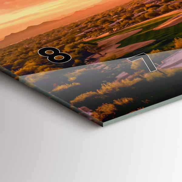 Horizontal wall clock North Scottsdale Sunset