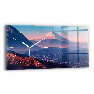 Horizontal wall clock Mountains in San Antonio USA