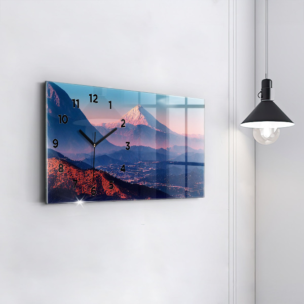 Horizontal wall clock Mountains in San Antonio USA