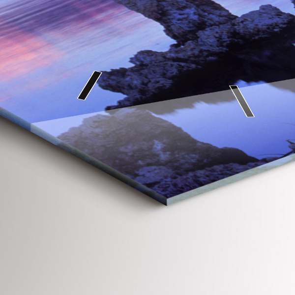 Horizontal wall clock Lake California