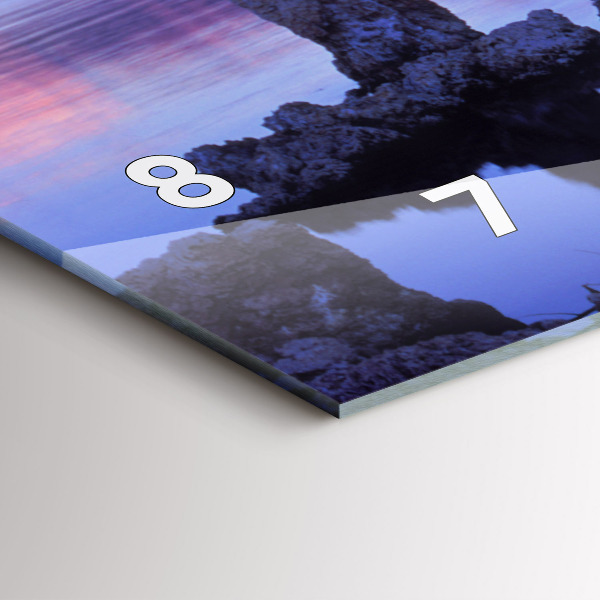 Horizontal wall clock Lake California