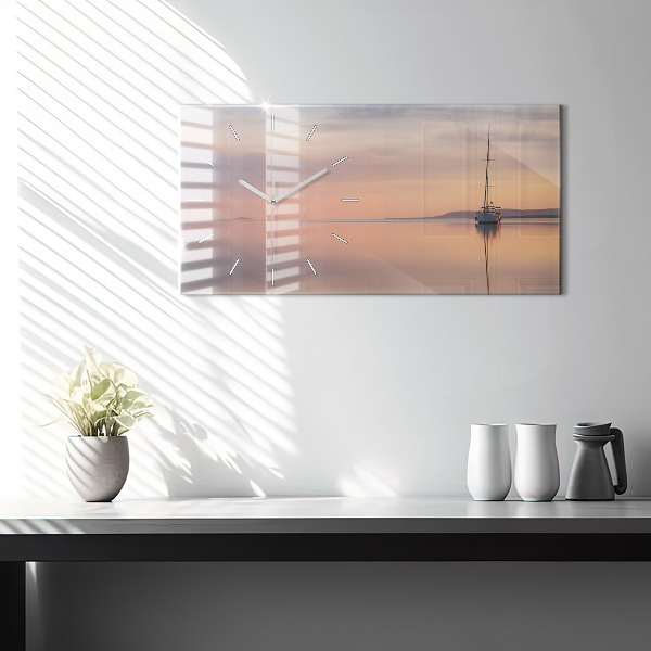 Horizontal wall clock Lake Balaton USA