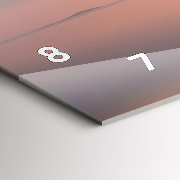 Horizontal wall clock Lake Balaton USA