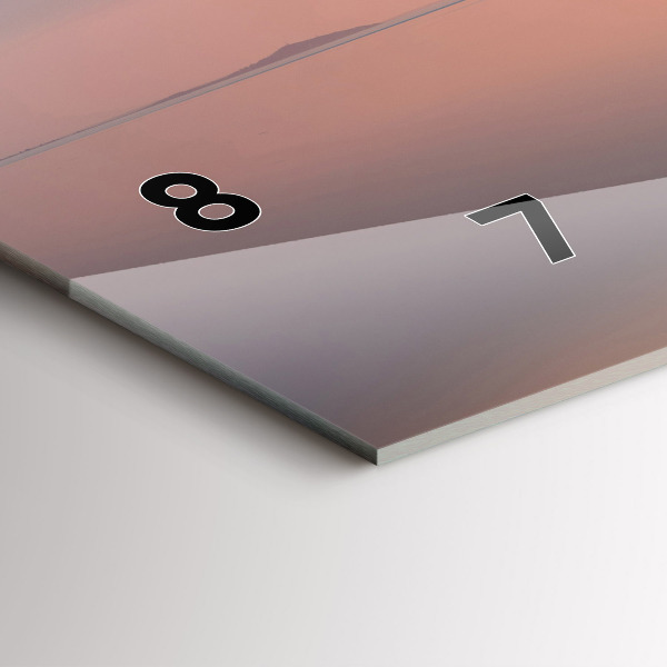 Horizontal wall clock Lake Balaton USA