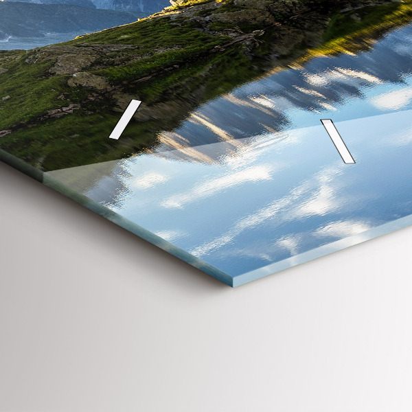 Horizontal wall clock Chamonix Valley, French Alps