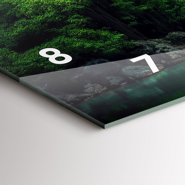 Horizontal wall clock Thailand's natural landscape