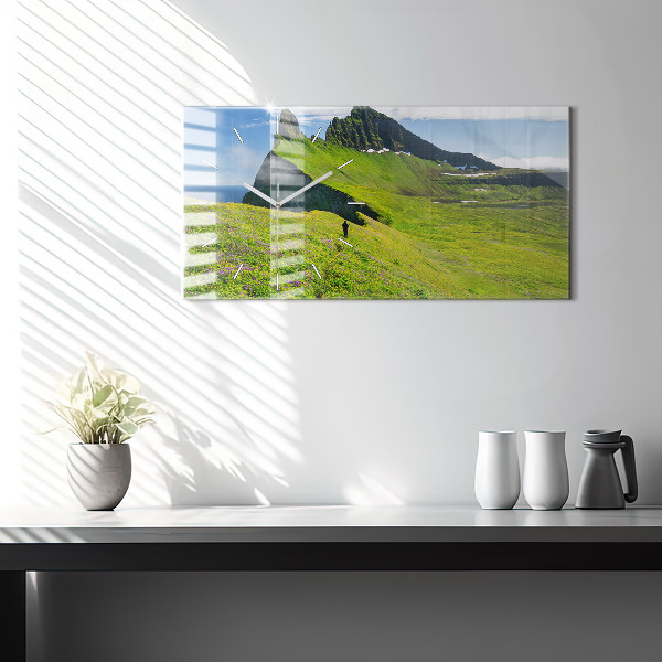 Horizontal wall clock Hornstrandir Reserve Iceland