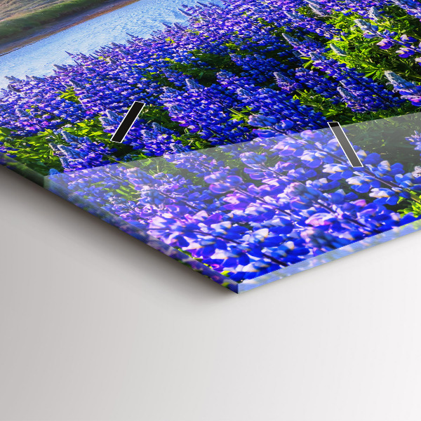 Horizontal wall clock Mountain view Iceland