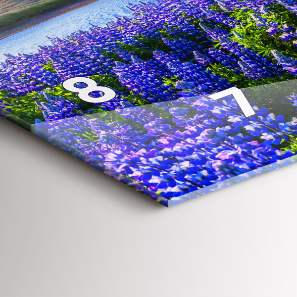 Horizontal wall clock Mountain view Iceland